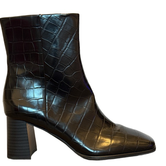 Nordstrom Shoes - Nordstrom Normandy Croc Block Heel Booties With Inside Zip NWOB Size 7.5M